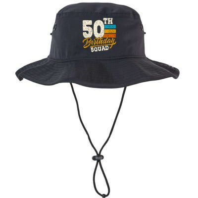 Funny 50th Birthday Squad Group Vintage Retro Legacy Cool Fit Booney Bucket Hat