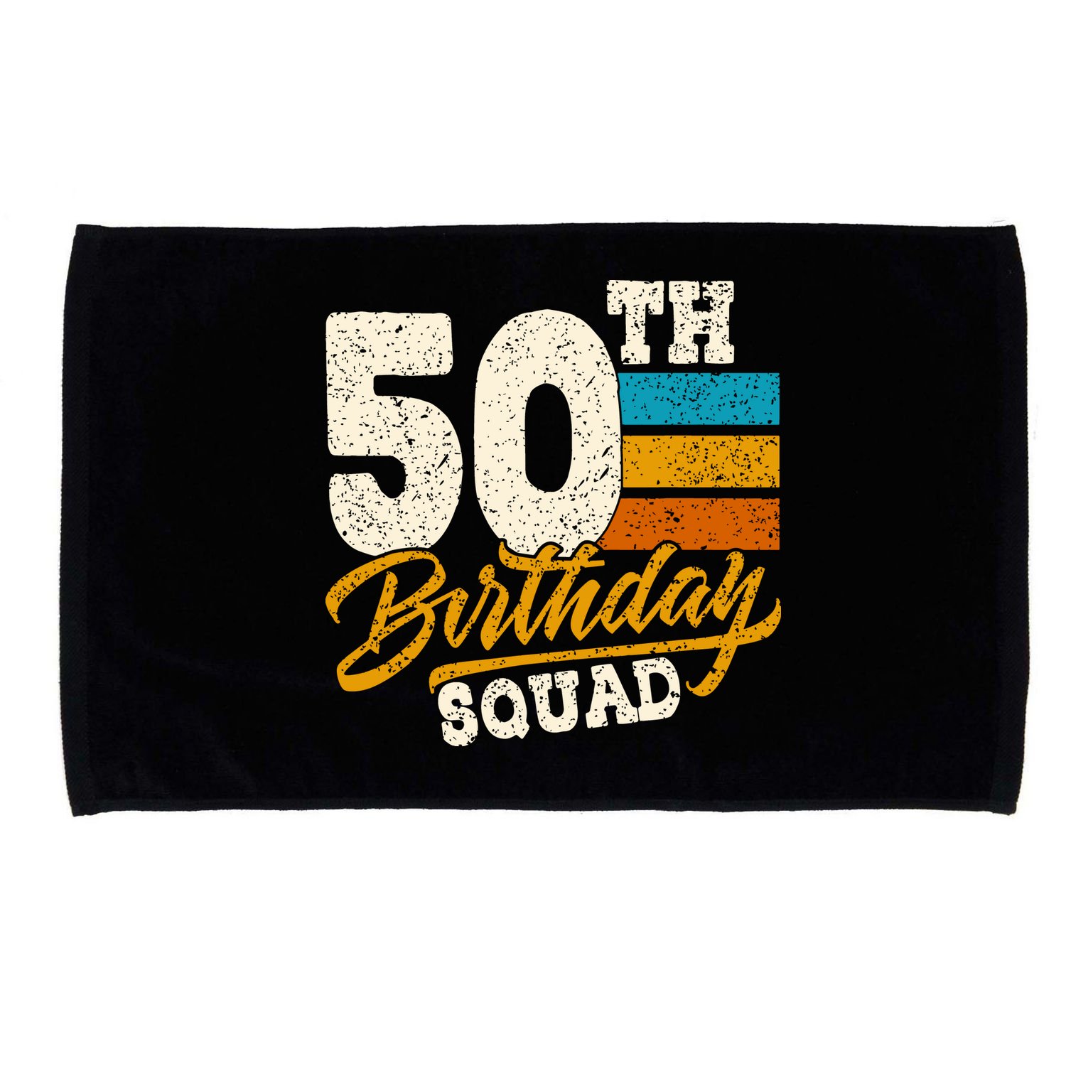 Funny 50th Birthday Squad Group Vintage Retro Microfiber Hand Towel