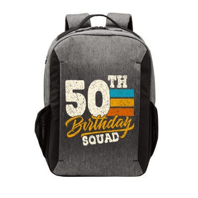 Funny 50th Birthday Squad Group Vintage Retro Vector Backpack