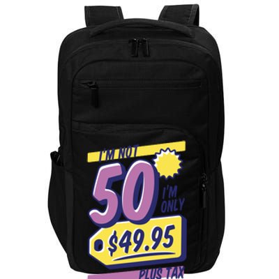 Funny 50th Birthday Plus Tax Impact Tech Backpack