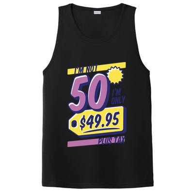 Funny 50th Birthday Plus Tax PosiCharge Competitor Tank