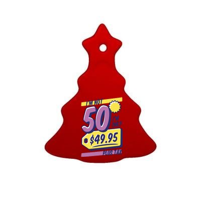 Funny 50th Birthday Plus Tax Ceramic Tree Ornament