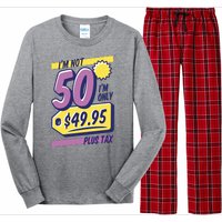 Funny 50th Birthday Plus Tax Long Sleeve Pajama Set