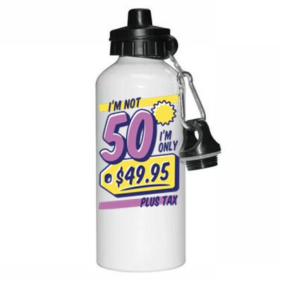 Funny 50th Birthday Plus Tax Aluminum Water Bottle