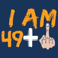 Funny 50th Birthday Gift I Am 49 Plus Middle Finger Cooling Performance Crew T-Shirt