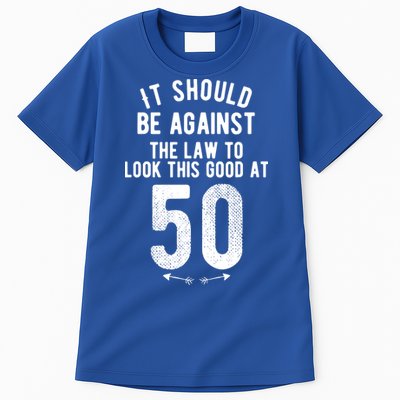 Funny 50th Birthday Gag Gift Idea 50 Year Old Joke Tall T-Shirt