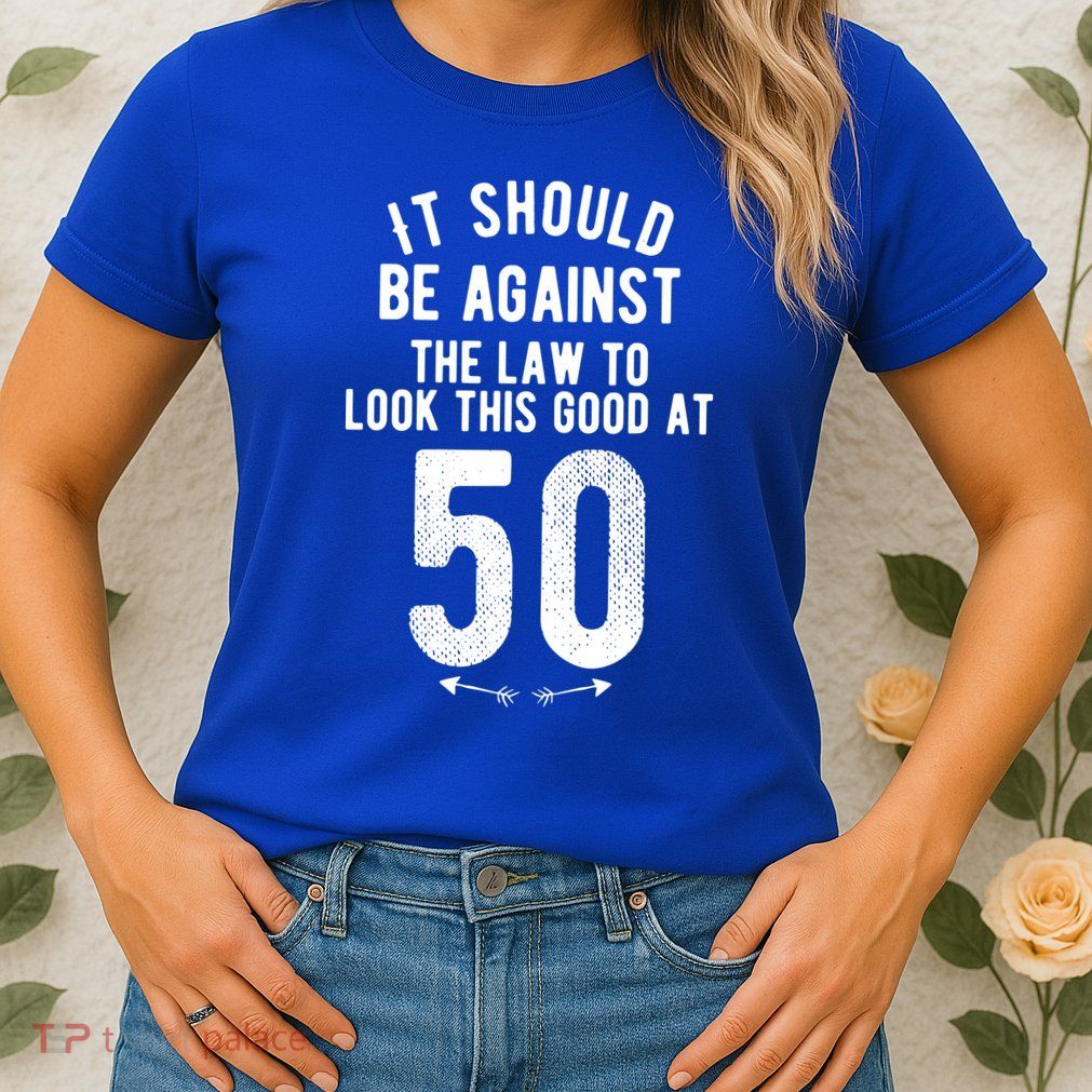 Funny 50th Birthday Gag Gift Idea 50 Year Old Joke Womens T-Shirt