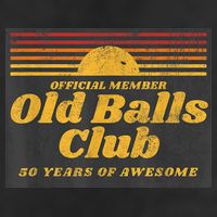  Funny 50th Birthday Old Balls Club 50 Years of Awesome 7 Panel Mesh Trucker Snapback Hat