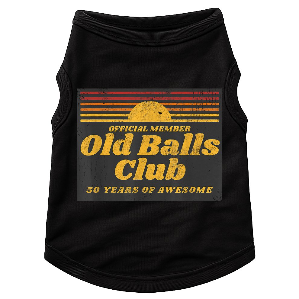  Funny 50th Birthday Old Balls Club 50 Years of Awesome Doggie Tank