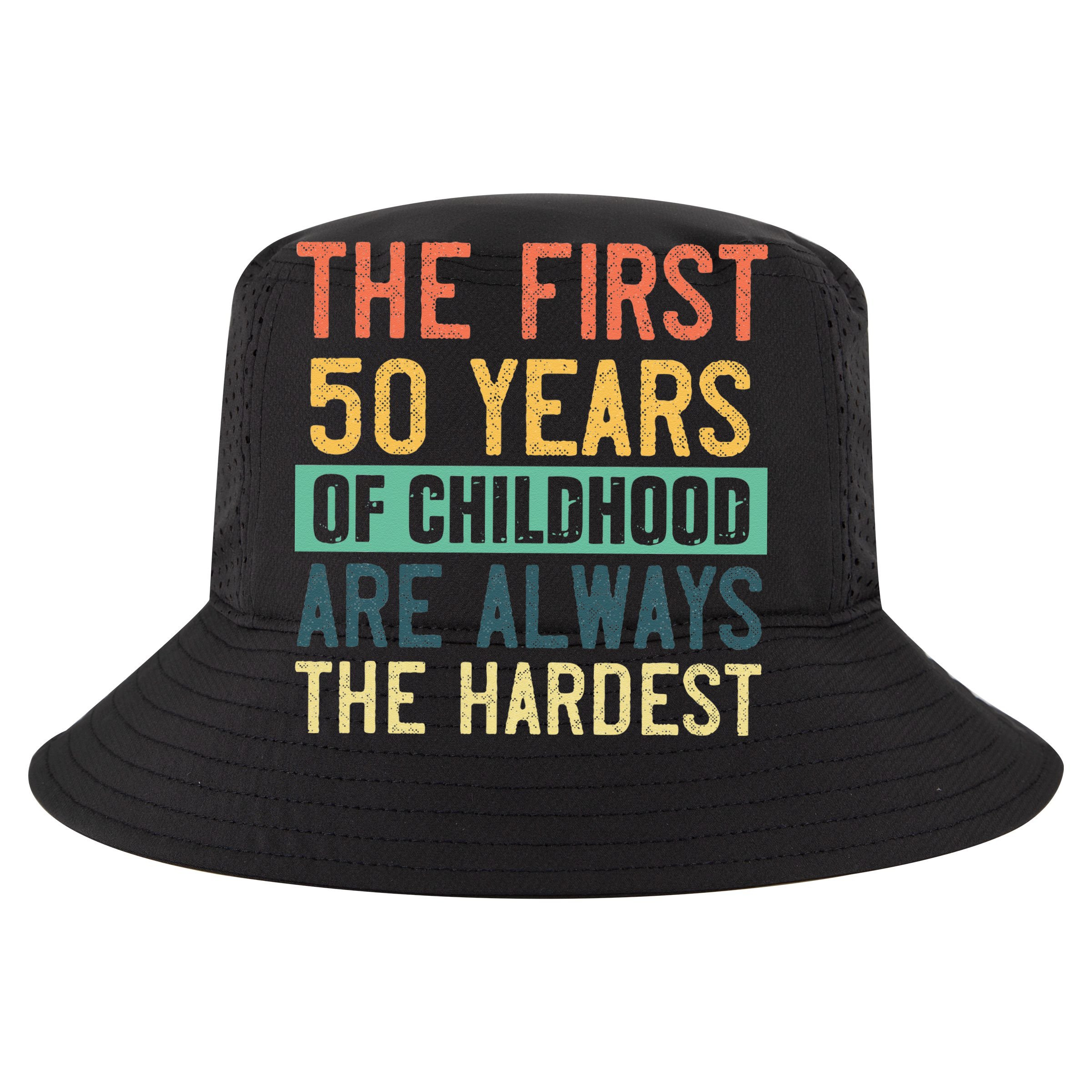 Funny 50th Birthday Retro First 50 Years Of Childhood Humor Cooling Performance Crew T-Shirt