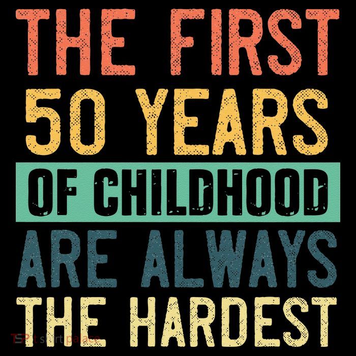 Funny 50th Birthday Retro First 50 Years Of Childhood Humor Flatbill Hat