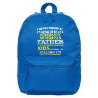 Funny 50th Birthday Gift For Father Dad From Fifty Year Great Gift 16 in Basic Backpack
