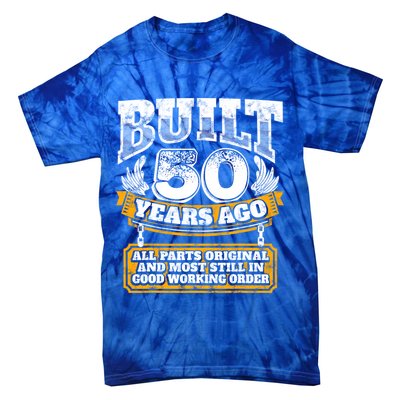 Funny 50th Birthday Gift BDay Gift Saying Age 50 Year Joke Tie-Dye T-Shirt