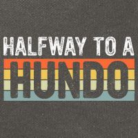 Funny 50th Birthday Gag Halfway To 100 Halfway To A Hundo Cotton Canvas Backpack