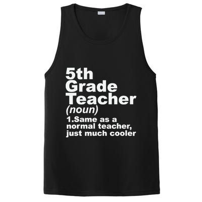 Fifth 5th Grade Teacher Definition Funny Teacher Definition PosiCharge Competitor Tank