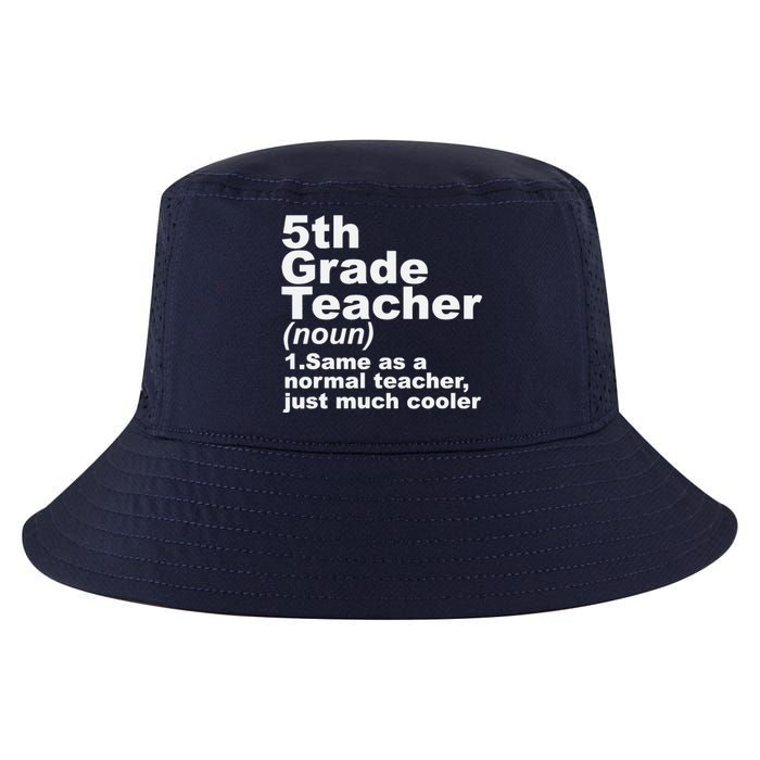 Fifth 5th Grade Teacher Definition Funny Teacher Definition Cool Comfort Performance Bucket Hat