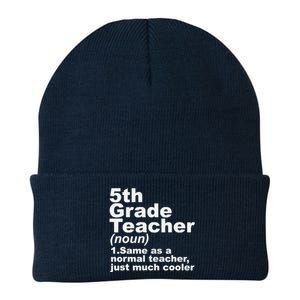 Fifth 5th Grade Teacher Definition Funny Teacher Definition Knit Cap Winter Beanie