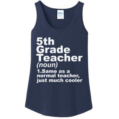 Fifth 5th Grade Teacher Definition Funny Teacher Definition Ladies Essential Tank