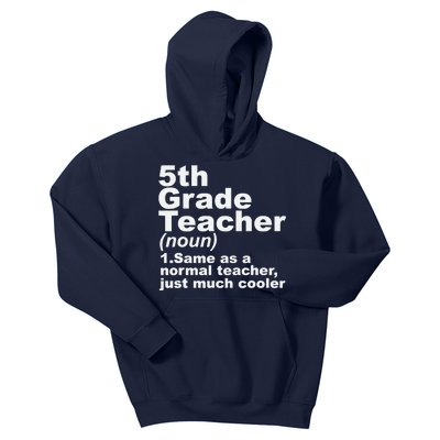 Fifth 5th Grade Teacher Definition Funny Teacher Definition Kids Hoodie