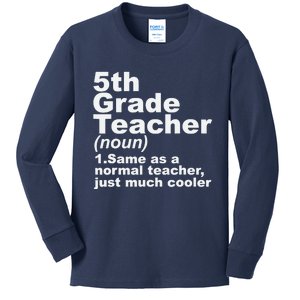 Fifth 5th Grade Teacher Definition Funny Teacher Definition Kids Long Sleeve Shirt