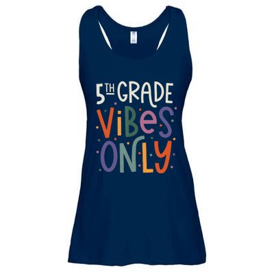 Fifth 5th Grade Vibes Teacher Back To School Ladies Essential Flowy Tank