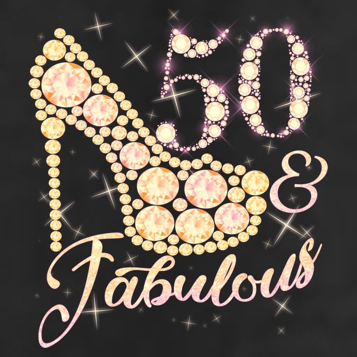 Fabulous & 50 Sparkly Heel 50th Birthday 11oz C Handle Ceramic Mug