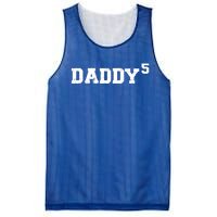 Fifth 5th Time Daddy Dad Of Five Father's Day Gift Mesh Reversible Basketball Jersey Tank