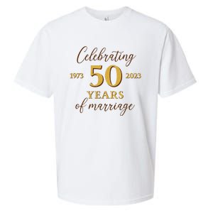 Funny 50 Years Of Marriage 1973 50th Wedding Anniversary Sueded Cloud Jersey T-Shirt