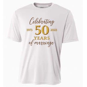 Funny 50 Years Of Marriage 1973 50th Wedding Anniversary Cooling Performance Crew T-Shirt