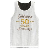 Funny 50 Years Of Marriage 1973 50th Wedding Anniversary Mesh Reversible Basketball Jersey Tank