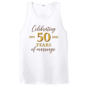 Funny 50 Years Of Marriage 1973 50th Wedding Anniversary PosiCharge Competitor Tank