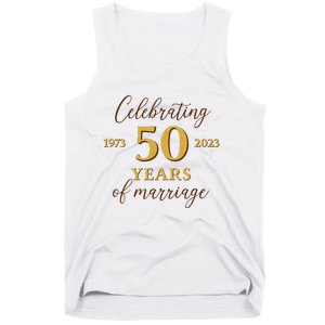 Funny 50 Years Of Marriage 1973 50th Wedding Anniversary Tank Top