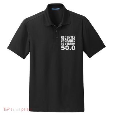 Funny 50 Years Old Joke 50th Birthday Gag Gift Dry Zone Grid Polo