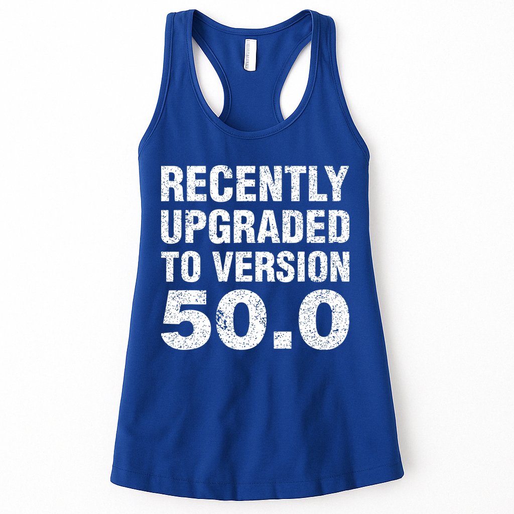 Funny 50 Years Old Joke 50th Birthday Gag Gift Womens Tank Top