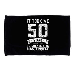 Funny 50 Years Old Joke 50th Birthday Gag Gift Microfiber Hand Towel