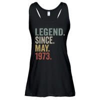 Funny 50 Year Old May 1973 Vintage Retro 50th Birthday Gift Ladies Essential Flowy Tank