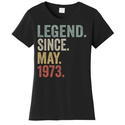 Funny 50 Year Old May 1973 Vintage Retro 50th Birthday Gift Women's T-Shirt