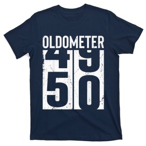 Funny 50 Years Old 50th Birthday Odometer Oldometer Gift T-Shirt