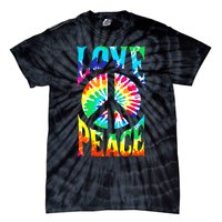 Funny 60s 70s Tie Dye Peace Hand Sign Hippie Tie-Dye T-Shirt