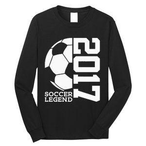 Football 6th Birthday Soccer Legend 2017 Long Sleeve Shirt