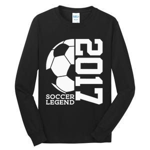 Football 6th Birthday Soccer Legend 2017 Tall Long Sleeve T-Shirt