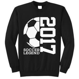 Football 6th Birthday Soccer Legend 2017 Tall Sweatshirt