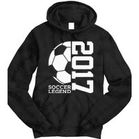 Football 6th Birthday Soccer Legend 2017 Tie Dye Hoodie