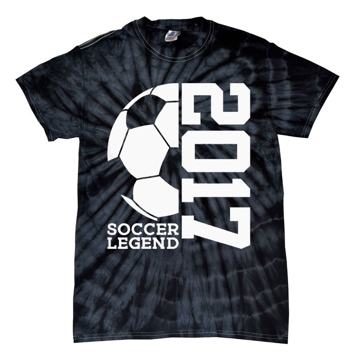 Football 6th Birthday Soccer Legend 2017 Tie-Dye T-Shirt