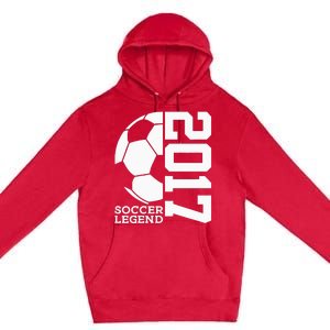 Football 6th Birthday Soccer Legend 2017 Premium Pullover Hoodie