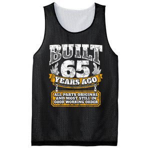 Funny 65th Birthday Shirt B-Day Gift Saying Age 65 Year Joke Mesh Reversible Basketball Jersey Tank