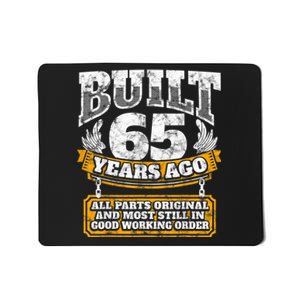 Funny 65th Birthday Shirt B-Day Gift Saying Age 65 Year Joke Mousepad