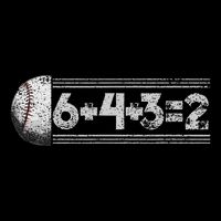 Funny 6+4+3=2 Baseball Cooling Performance Crew T-Shirt