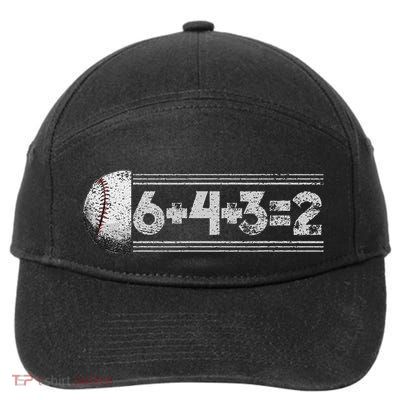 Funny 6+4+3=2 Baseball 7-Panel Snapback Hat