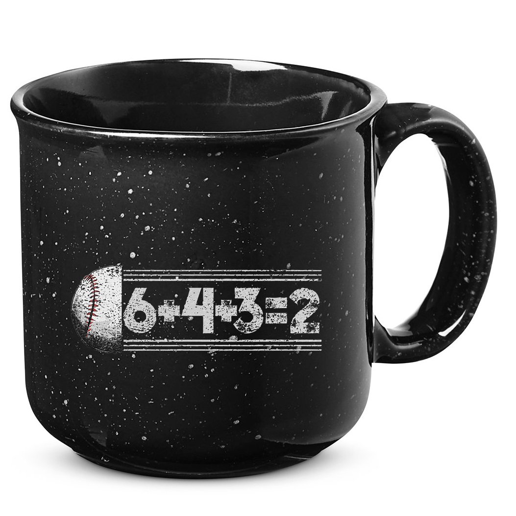 Funny 6+4+3=2 Baseball 15oz Campfire Ceramic Mug
